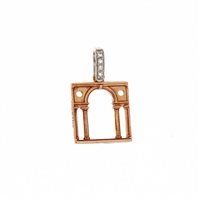 Pendente Loving Palladio  2D in Oro giallo Diamante 01G SERLIANA - 01G SERLIANA
